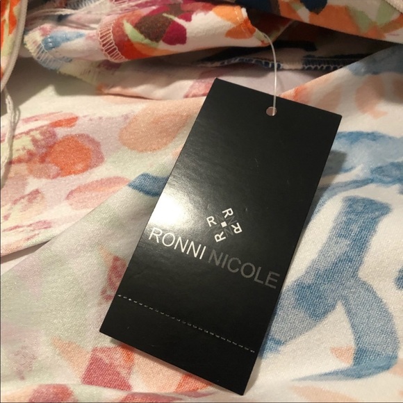 🦋 NWT Ronni Nicole studios watercolor dress - Picture 10 of 11